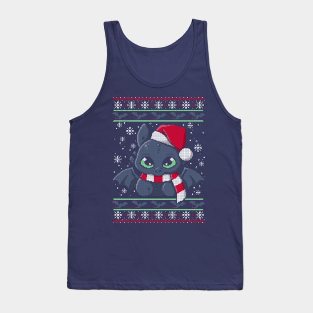 Dragon night fury ugly christmas sweater Tank Top by NemiMakeit